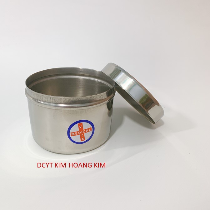 Hộp đựng gòn trung  hộp lưu mẫu inox 304 sản xuất tại Việt Nam