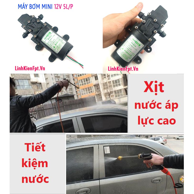 Máy bơm nước mini 12V .