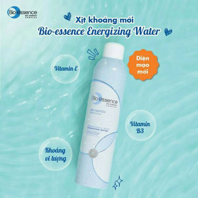 Xịt khoáng cho da nhạy cảm Bio - essance chai 300ml