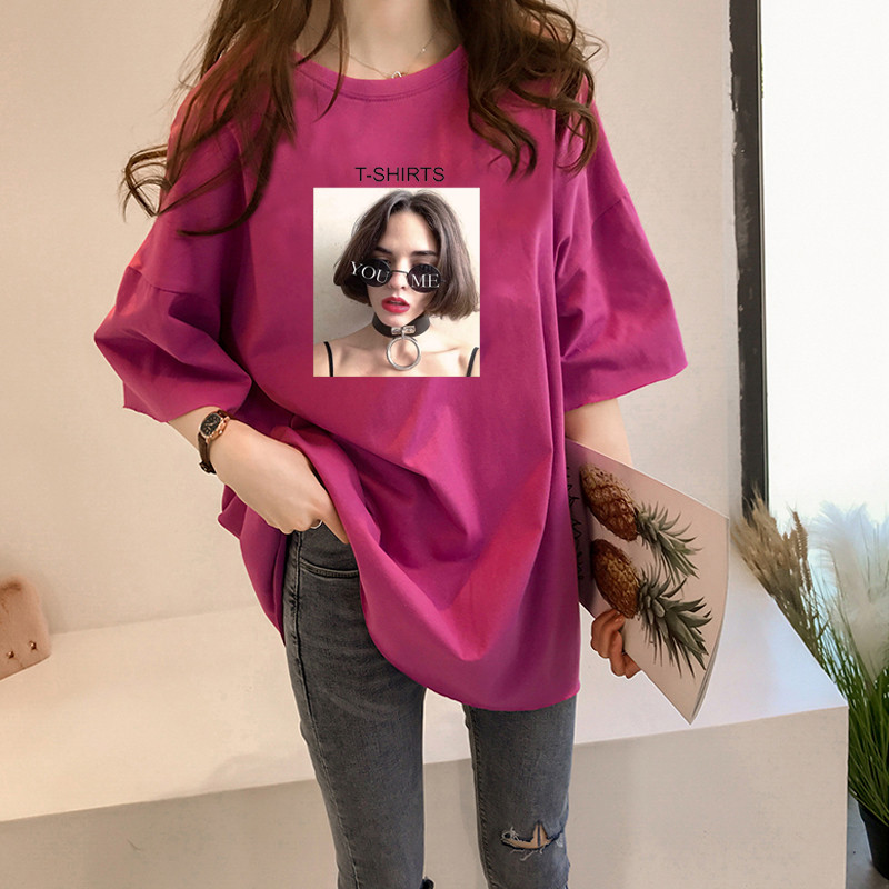 NRVP Áo Thun Ngắn Tay Dáng Rộng Thời Trang Cho Nữ