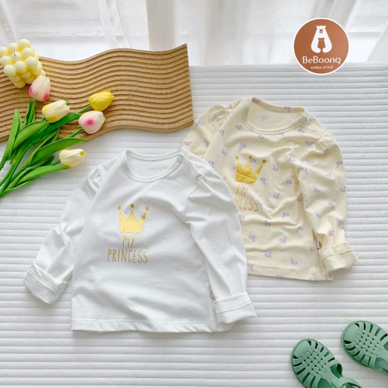Bộ thun dài tay Beboong mềm, mịn, đẹp cho bé gái