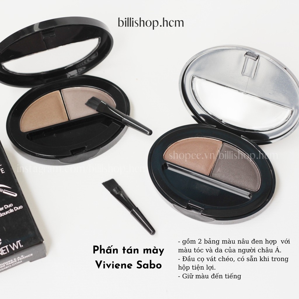 Phấn tán mày Vivienne Sabo Pháp - màu 01, 02