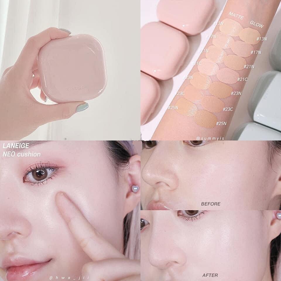 Phấn Nước Dưỡng Ẩm Cho Lớp Nền Căng Bóng Laneige Neo Cushion Glow | BigBuy360 - bigbuy360.vn