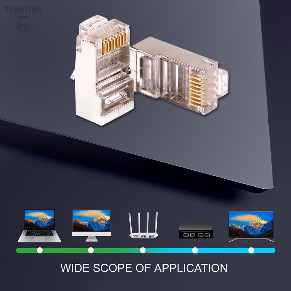 Đầu kết nối mạng Cat6 Crystal RJ45