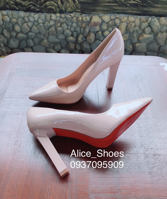 ( Hình Thật ) Giày Cao Gót Vuông 10P - VNXK Cao Cấp - Full Size 34-40