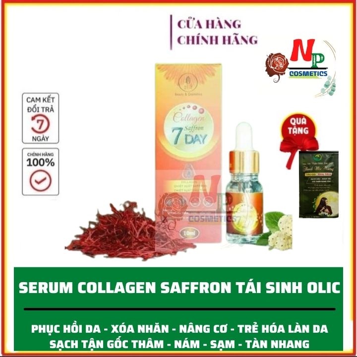 [chính hãng] Serum collagen Saffron 7Days huyết thanh Olic mẫu mới