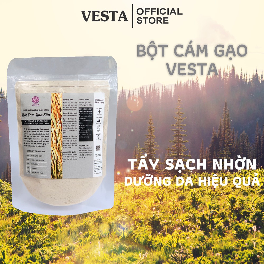 Bột Cám Gạo Sữa Nguyên Chất Vesta 100g | BigBuy360 - bigbuy360.vn