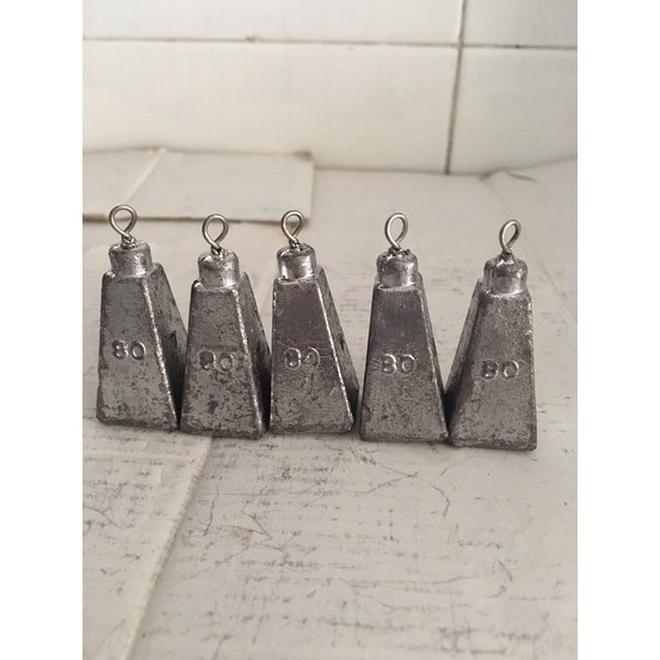 Chì vuông có móc đủ cỡ từ size 35gr--150gr