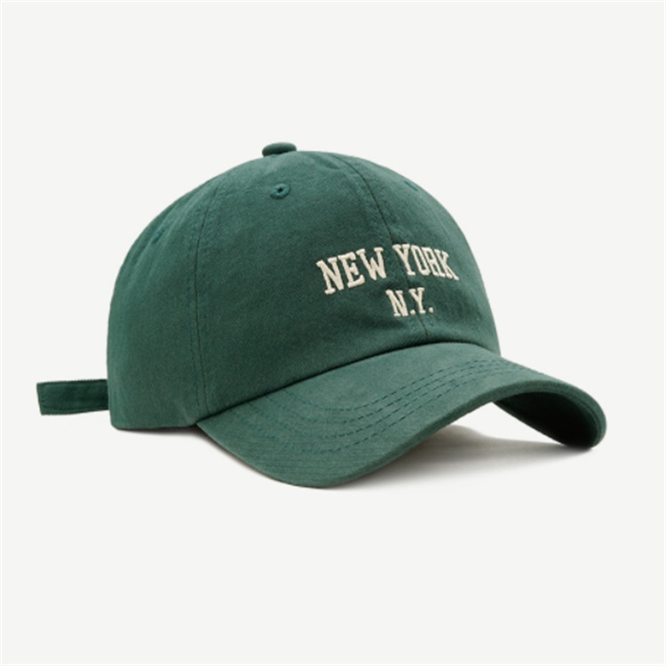 Mũ lưỡi trai LINJW vải cotton mềm mại thêu chữ cái phong cách Hàn Quốc cho nam và nữ