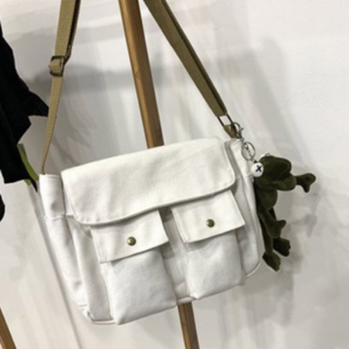 Túi đeo chéo Messenger Bag Unisex có 2 ngăn bên hông tiện ích