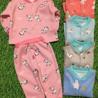 Compo 5 bộ nỉ bông bé gái