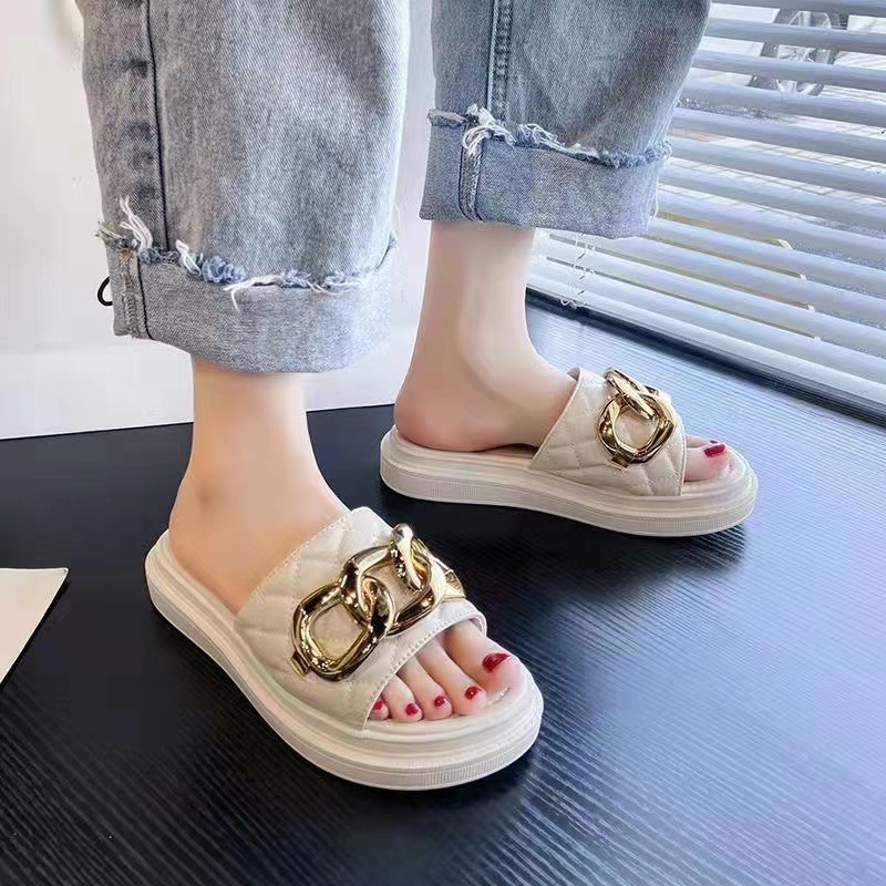 Dép Sandal Đế Mềm Dày Thời Trang Mùa Hè Cho Nữ