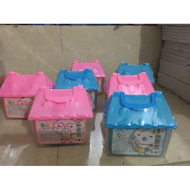 Đất Nặn Hình Ngôi Nhà nhiều Màu