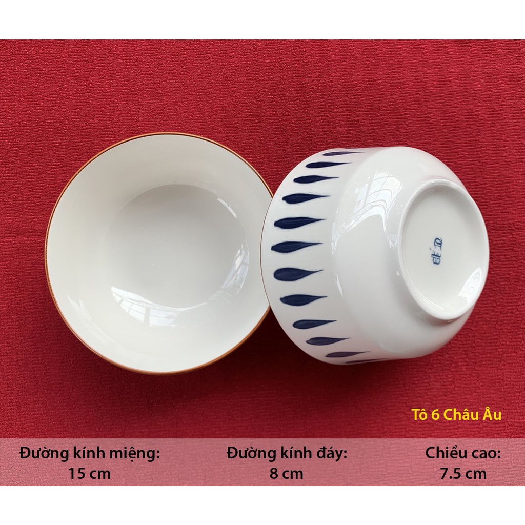 Tô sứ Bát Bảo SY116, đk 6", Bền Đẹp Rẻ, Since_1977