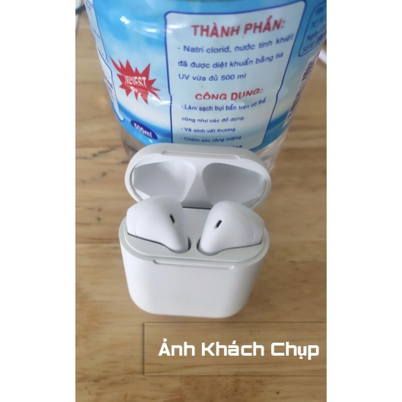 Tai Nghe Bluetooth i12 ,Công Nghệ 5.0,Bass tress nghe cực đỉnh tặng kính râm thời trang