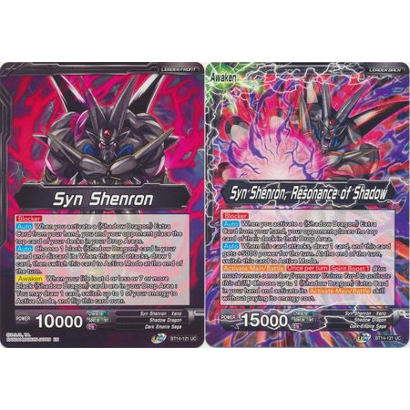 Thẻ bài Dragonball - TCG - Syn Shenron // Syn Shenron, Resonance of Shadow / BT14-121'