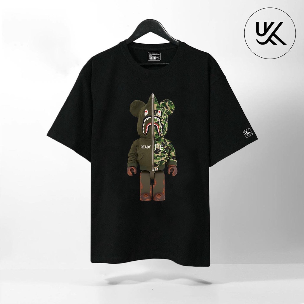 Áo Thun Tay Lỡ BearBrick, Áo phông unisex Form rộng Oversize, chất liệu Cotton . KKIMSHOP