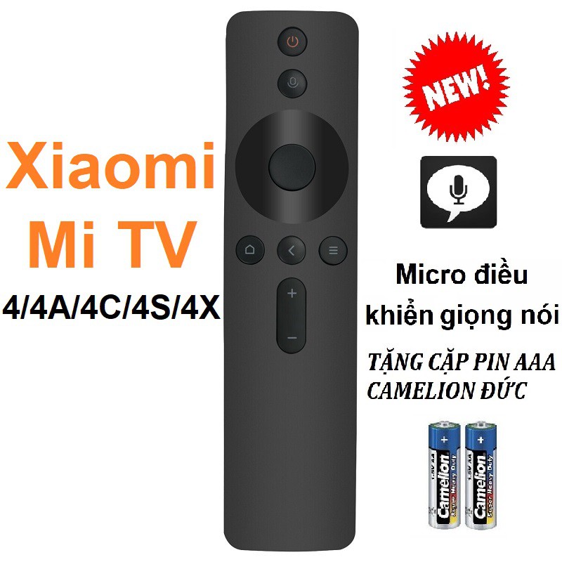 Remote điều khiển tivi XIAOMI Mi tv 4 4A 4C 4S 4X Micro điều khiển giọng nói Tặng pin