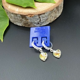 Bông tai Bạc 925 pha lê Tim cao cấp
