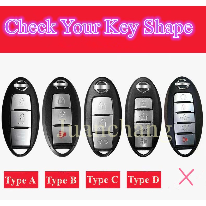 Ốp Chìa Khóa Xe Hơi Chất Lượng Cao Cho Nissan Qashqai Juke F15 J10 J11 X-Trail T32 T31 Nissan X70 Nissan Terra Navara Almera Patrol royalKicks Tiida Pathfinder Note