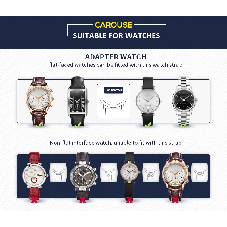 Dây Da Đồng Hồ Nam Cao Cấp Chốt Thông Minh Cực Mềm Nhiều Size Lựa Chọn