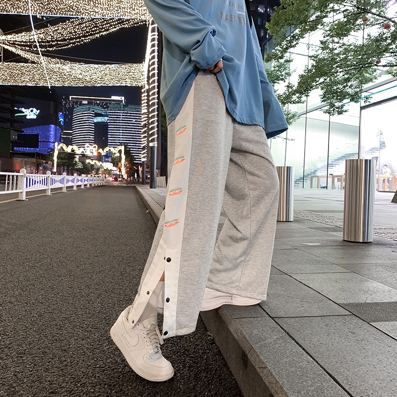 Quần ống rộng phong cách hip hop thời trang Hàn Quốc cho nam