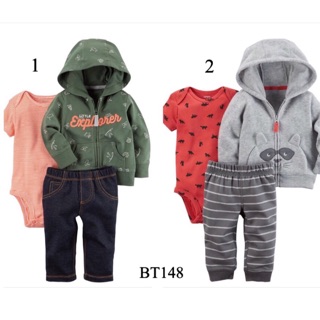 3-24m: set 3 carter bé trai vnxk