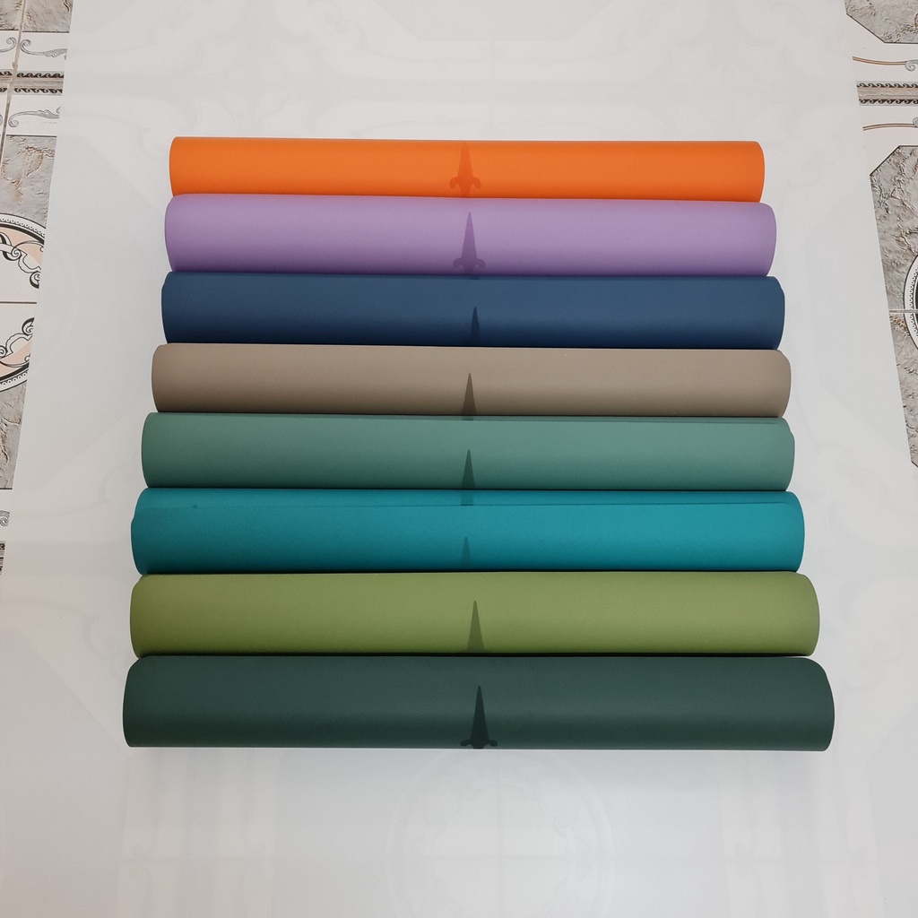 Thảm Yoga Du Lịch, Hãng beYoga, Đài Loan, Dày 2mm, Có Định Tuyến, Phủ PU Mật Độ Cao, Chống Trơn Trượt