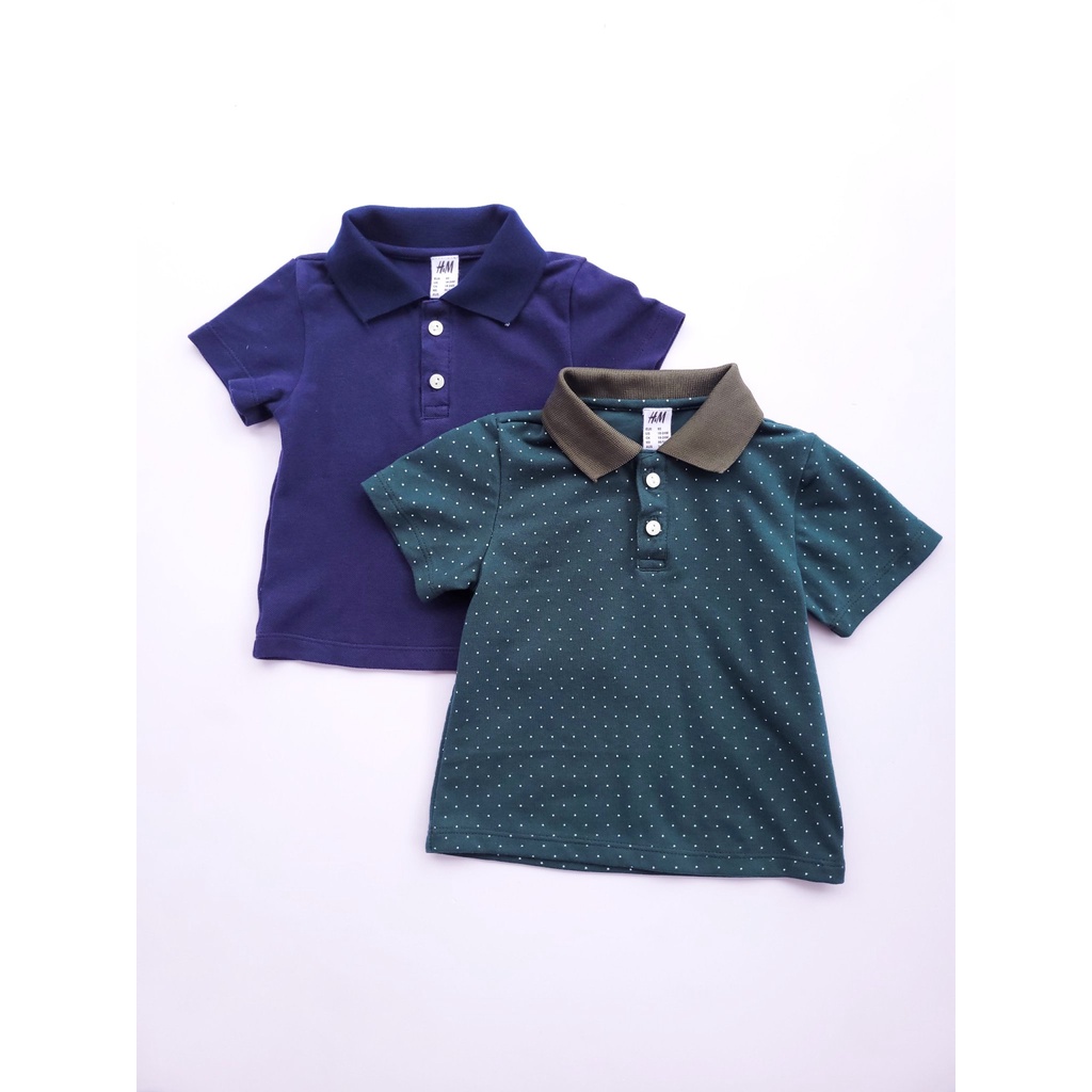 [FAFRINW05 giảm tối đa 30k đơn 150k]Set 2 áo Polo cotton nhiều màu cho bé