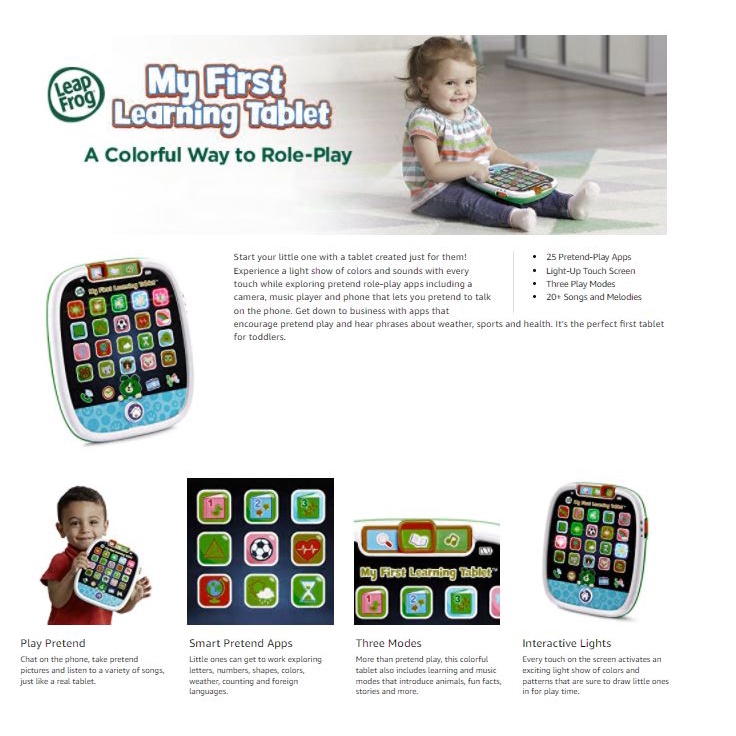 Đồ chơi Máy tính bảng đầu đời cho bé LeapFrog My First Learning Tablet