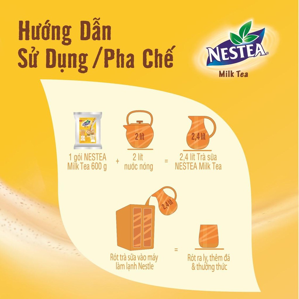 Bột trà sữa NESTEA Việt Nam gói 600g hoà tan