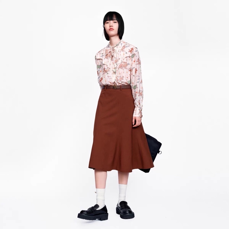 Áo sơ mi hoạ tiết Peacebird