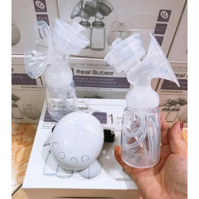 Máy Vắt Sữa Điện Đôi Real Bubee Cao Cấp Hàn