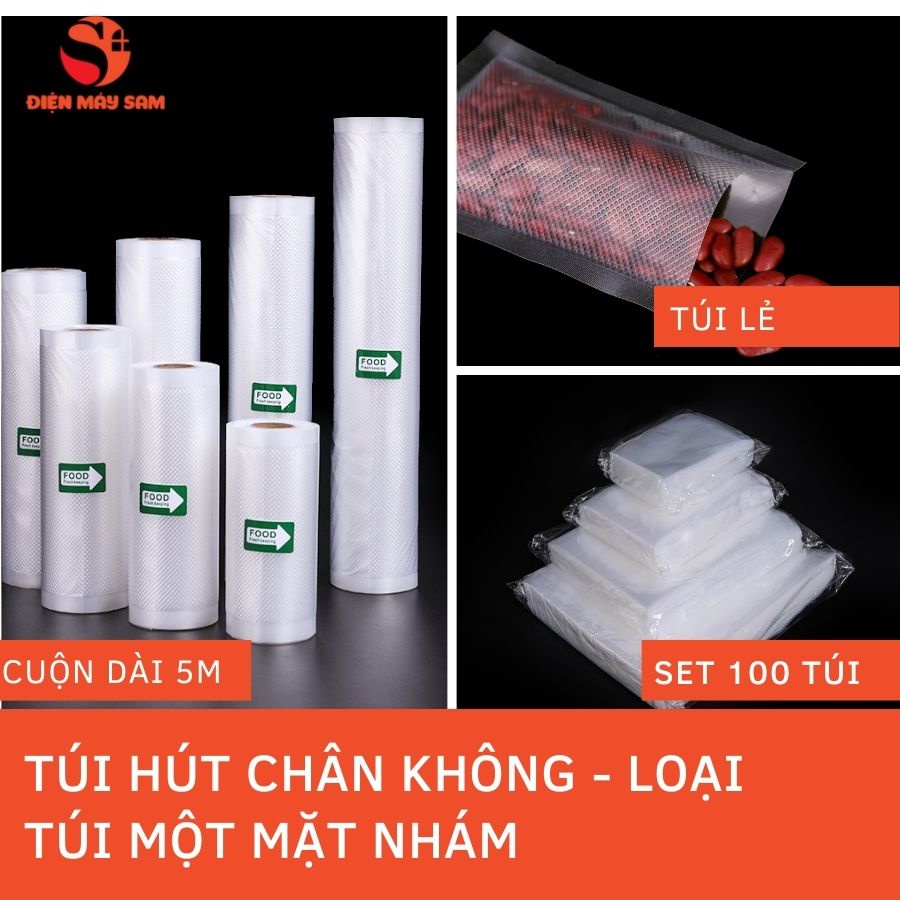 Cuộn Túi Hút Chân Không Nhám ShineYe Loại Nhám Chất Liệu An Toàn Dành Cho Máy Hút Chân Không - Cuộn nhám