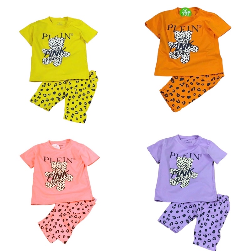 Bộ thun gấu beo quần ngố Sumikids cho bé