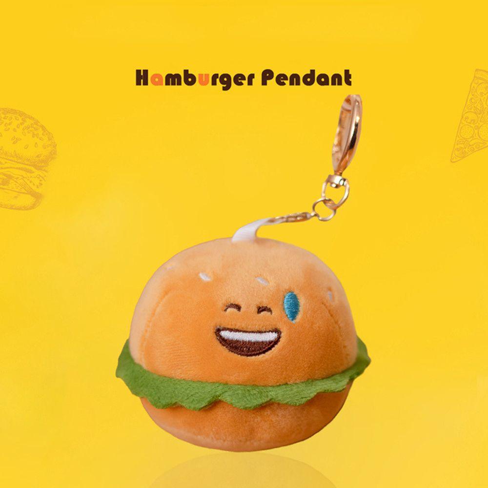 Móc Khóa Hình Hamburger Nhồi Bông Xinh Xắn