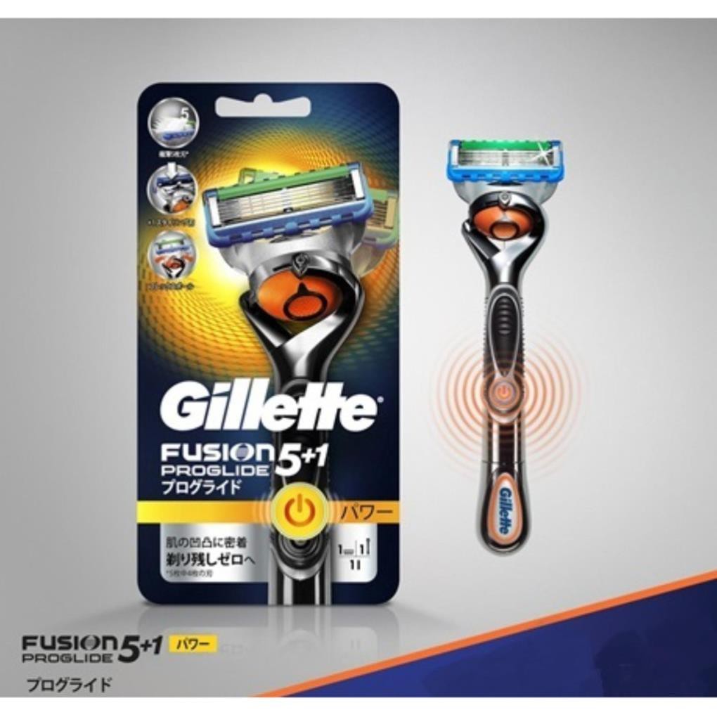 Combo Dao cạo râu 5+1 lưỡi Gillette Fusion Nhật Bản nội địa và lưỡi dao cạo râu thay thế Proglide, Proshield