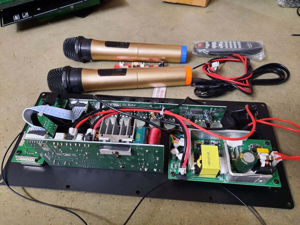 Mạch Loa Kéo Trọn Bộ bass 20- 30- 40 -Kèm 2 Tay Micro