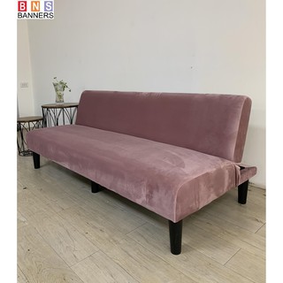 Ghế Sofa Giường Đa Năng KN2001-Hồng Phấn Nhung 168*86*35 (Sofa Bed)