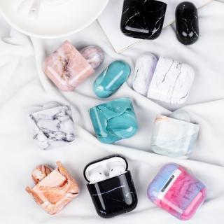 Vỏ đựng bảo vệ hộp sạc tai nghe Airpods 1/2 họa tiết đá hoa cương xinh xắn