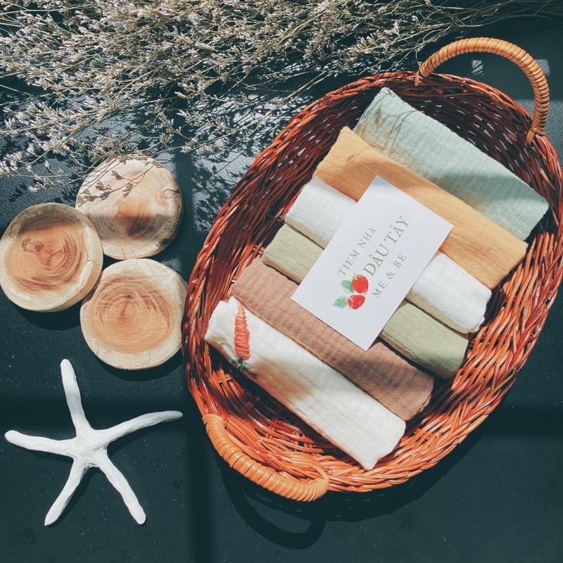𝚝𝚒𝚎𝚖𝚗𝚑𝚊𝚍𝚊𝚞𝚝𝚊𝚢 - Khăn sữa xô muslin set 6-10 cái/hộp