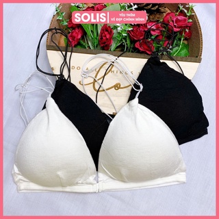 Áo lót ngực nữ bralette bra không gọng cài trước SOLIS MS 813