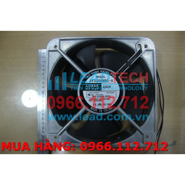 Quạt hút, quạt tản nhiệt LUNAN AF2206HBL-A, 220-240VAC, 200x200x60mm