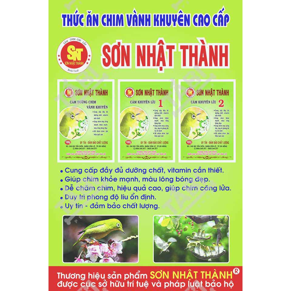 100g Cám Chim Vành Khoen Sơn Nhật Thành - Cám Chim Khuyên Đủ Dòng [SƠN NHẬT THÀNH]