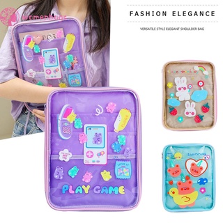 Túi đựng máy tính bảng trong suốt in họa tiết hoạt hình thích hợp cho Ipad Pro 11