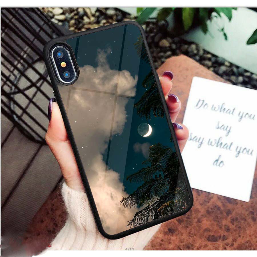 Ốp Lưng Kính Bóng 13ProMax 12ProMax 11ProMax XSMAX X XS 7Plus FUKISHOP