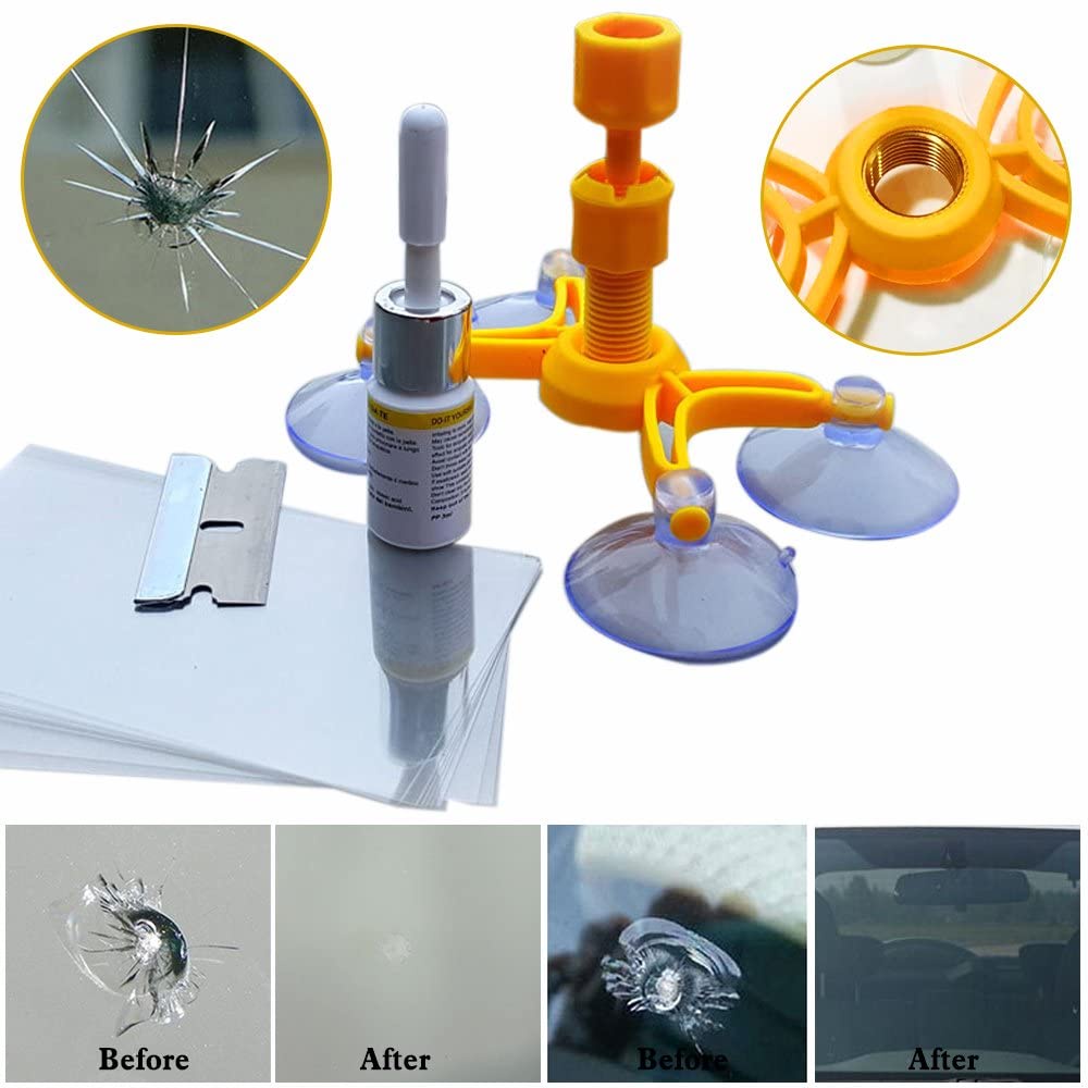Bộ Dụng Cụ Sửa Kính Ô Tô, Phục Hồi Vết Nứt Kính Chắn Gió Xe Máy