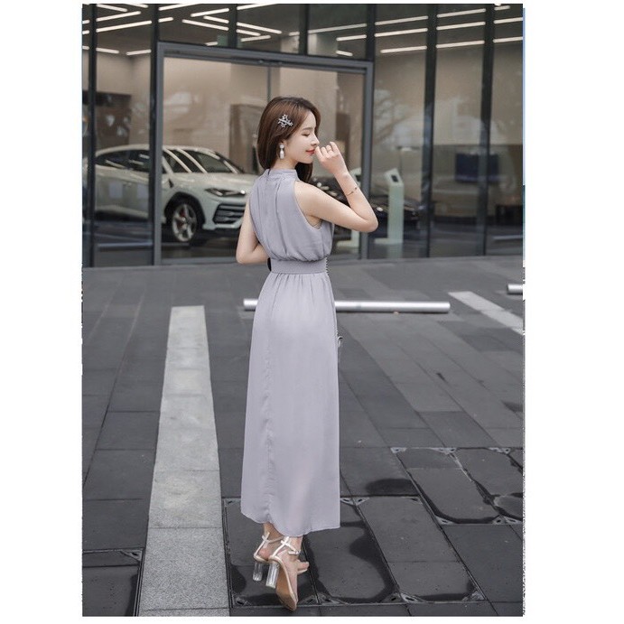 Đầm Maxi Đẹp ❤️FREESHIP❤️ Dáng Dài Cổ Trụ Eo Thun Kèm Nịt | BigBuy360 - bigbuy360.vn