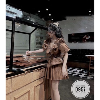 Bigsize Đầm cổ bèo D957