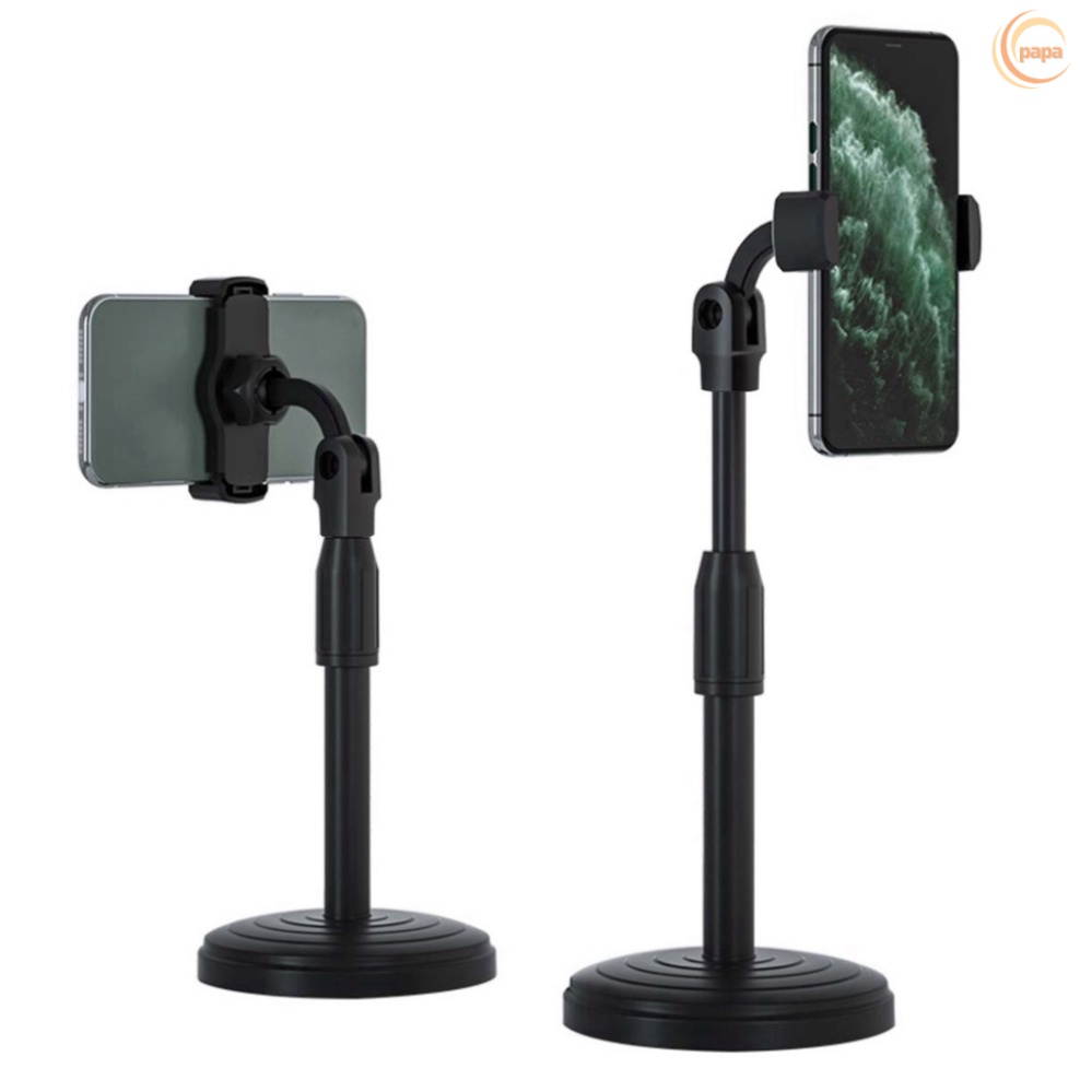 Giá Đỡ Điện Thoại Livestream để Treo Kẹp Quay Phim Ghi Hình xem video Ổn Định Xoay 360 Độ - Chiều Cao 38mm - Đế Nặng